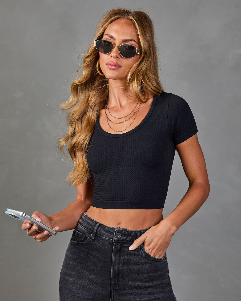 Korine Ribbed Knit Crop Top