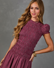 Western Belle Cotton Plaid Maxi Dress