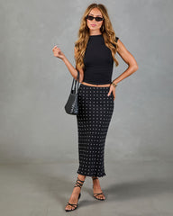 Summer Lust Polka Dot Midi Skirt