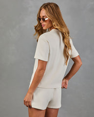 Softly Styled Short Sleeve Scuba Tee