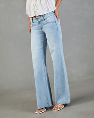 Jewlie Super Stretch Low Rise Flare Jeans