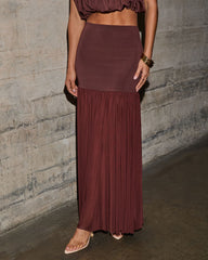 Lovers Only Pleated Maxi Skirt