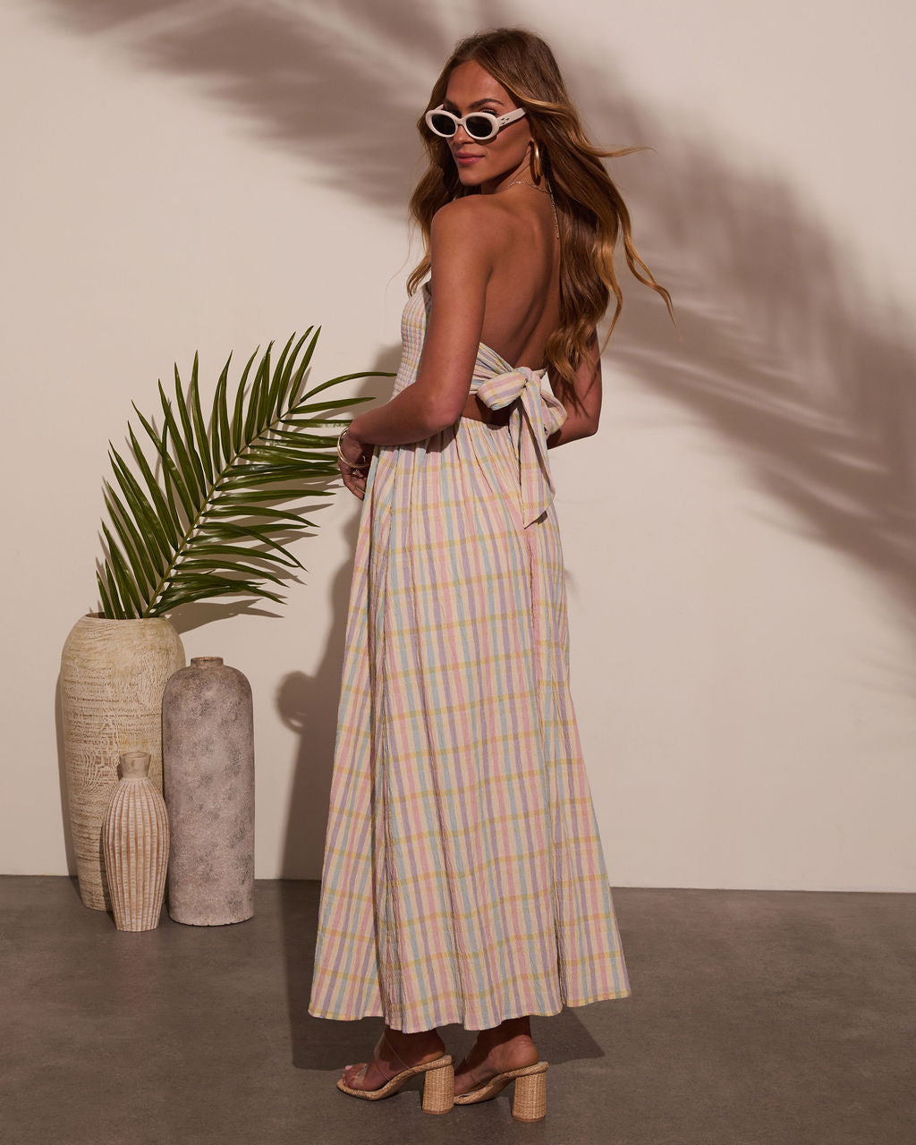 Montana Striped Strapless Maxi Dress