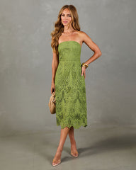 Island Allure Lace Midi Dress