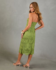 Island Allure Lace Midi Dress