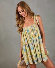 Coastal Kiss Pleated Floral Romper