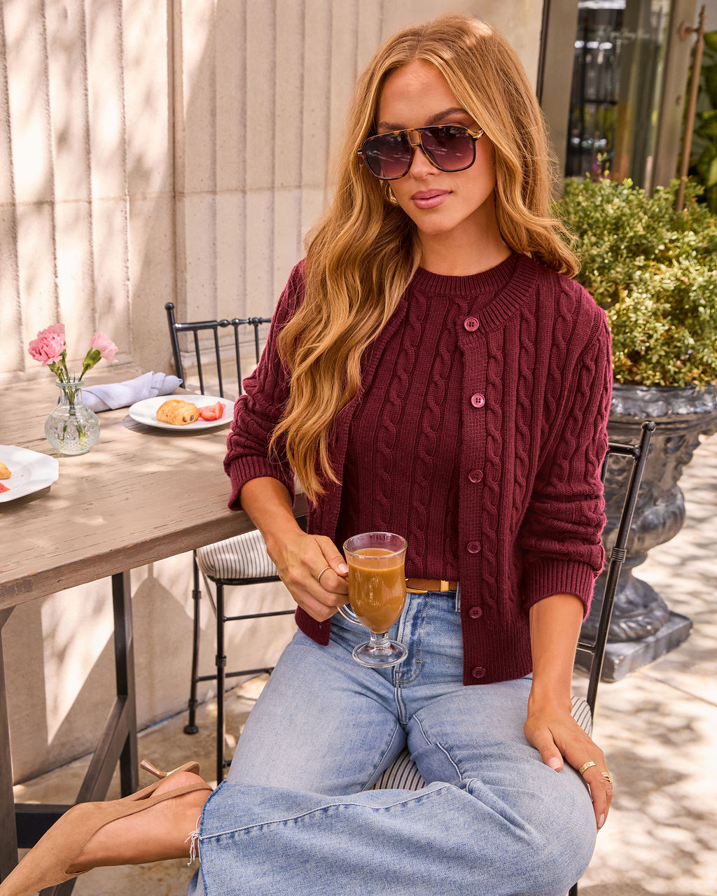 Come Find Me Cable Knit Cardigan