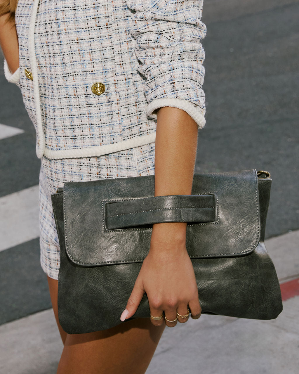 Come With Me Foldover Clutch