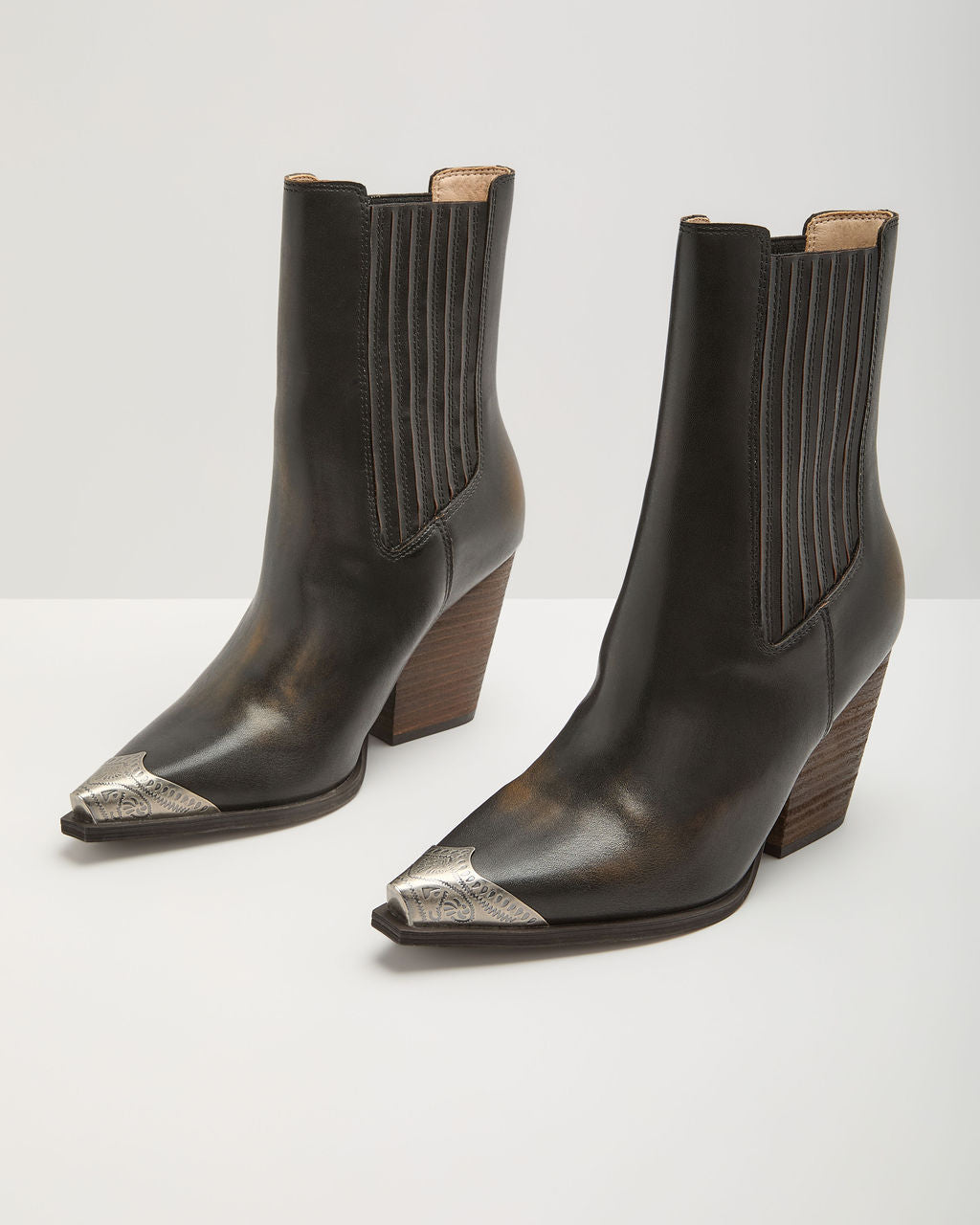 Endless Wonder Vegan Leather Metal Toe Boots