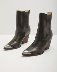 Endless Wonder Vegan Leather Metal Toe Boots