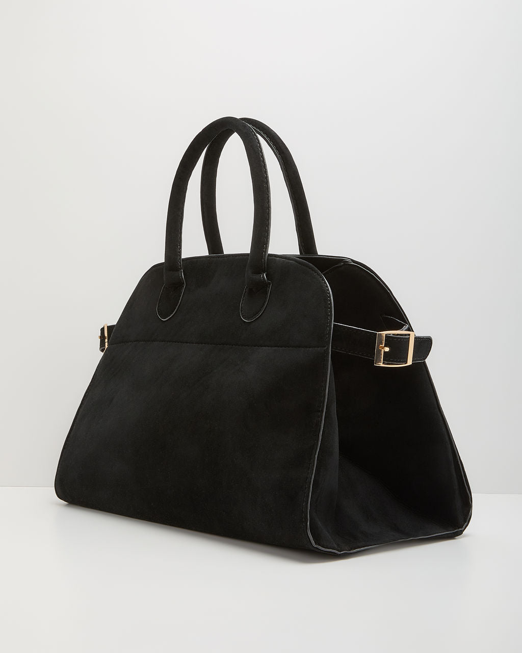 Lysa Faux Suede Top Handle Bag