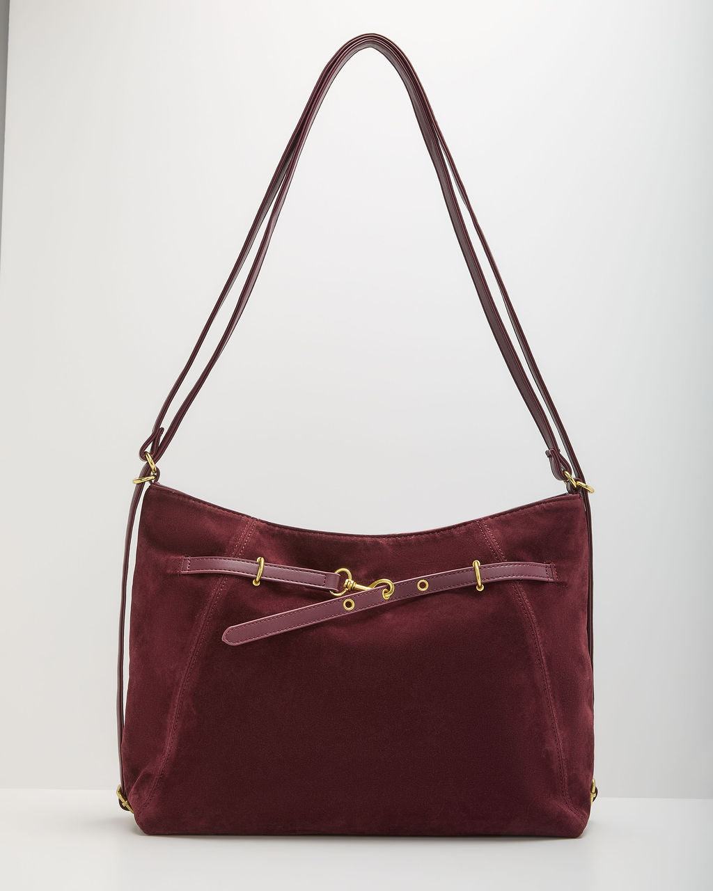 Noralyn Faux Suede Slouchy Shoulder Bag