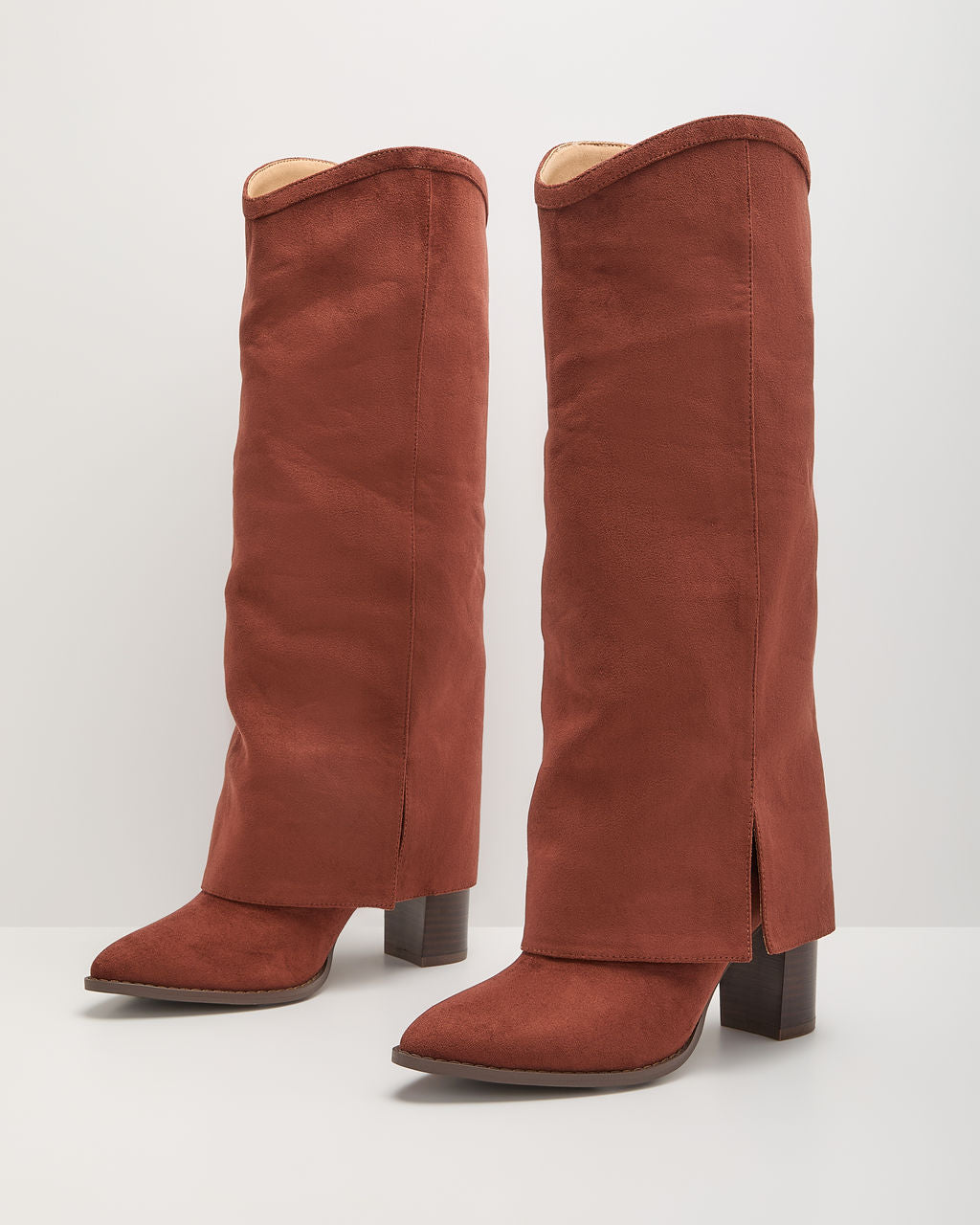 Sierrah Foldover Faux Suede Boots