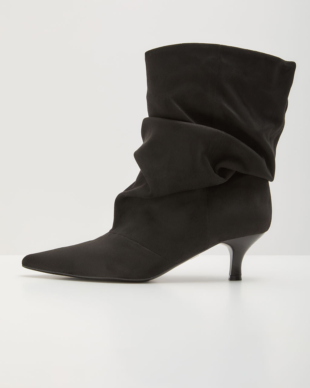 Kiarah Scrunch Faux Suede Booties