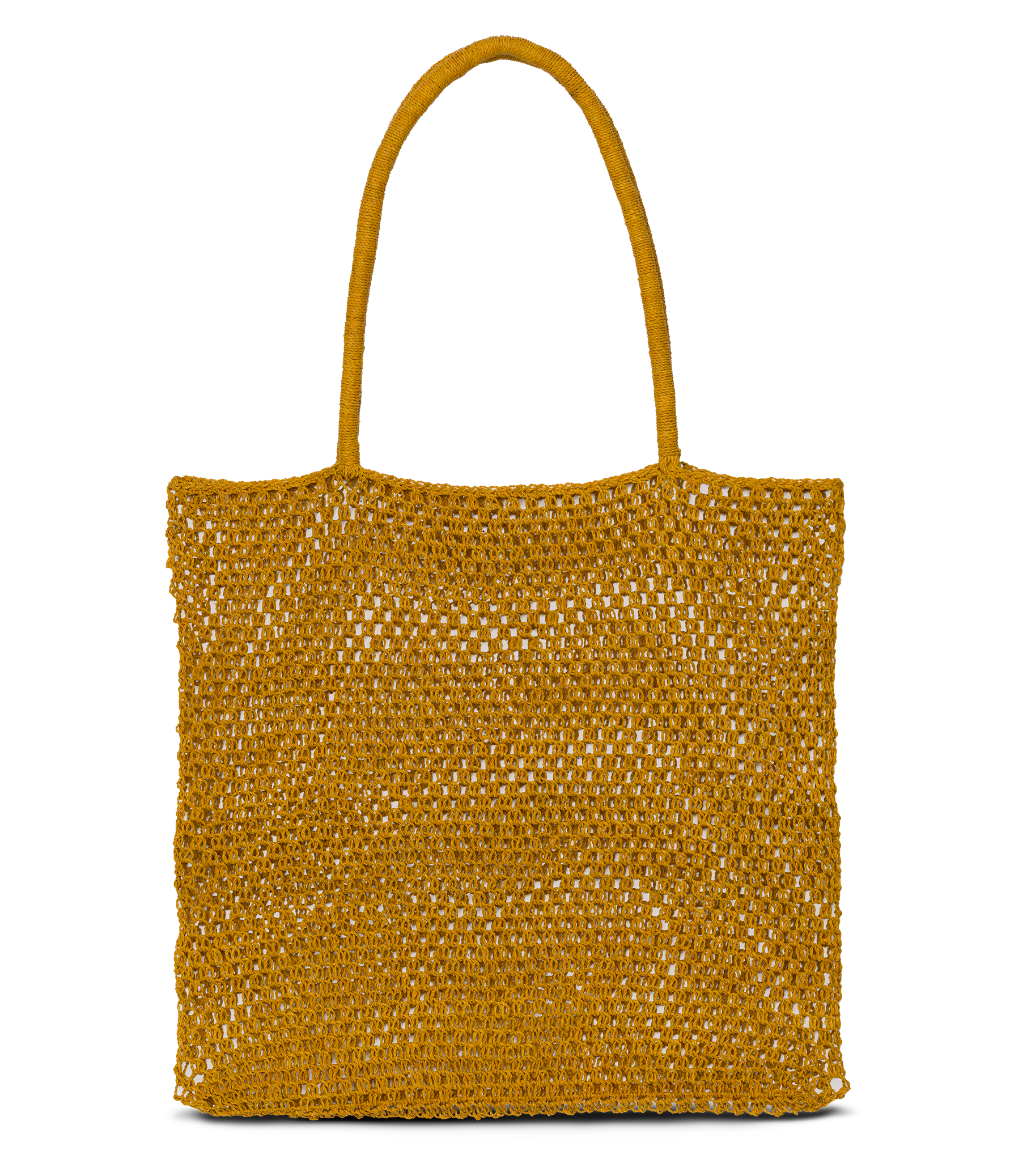 GRANDE MARION TOTE -- MUSTARD CHAMBIRA