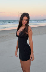 Oblivion Black Polka Dot Mini Dress