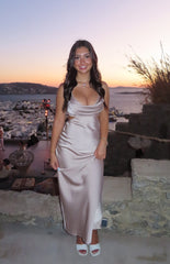 Taleah Cut Out Maxi Dress Mocha