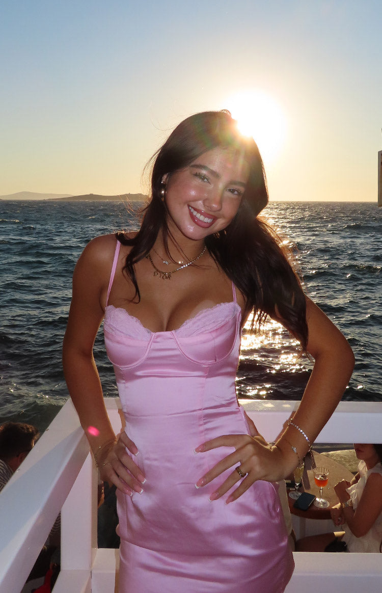 Trouble Light Pink Mini Dress
