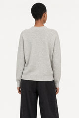Heather grey bamboo blend boyfriend cardigan
