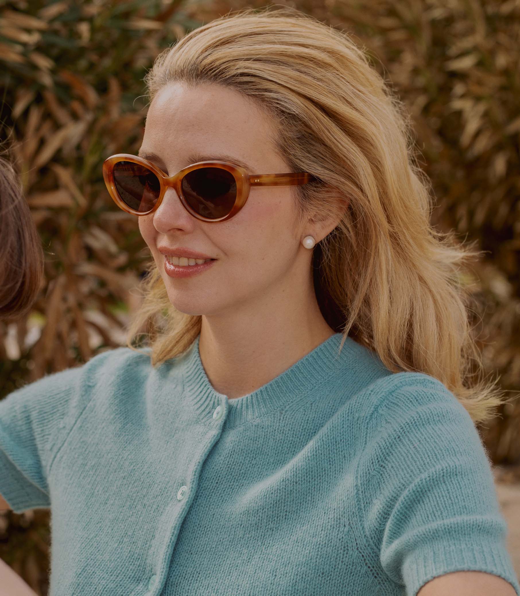 DÔEN BY GARRETT LEIGHT INGÉNUE SUNGLASSES -- EMBER TORTOISE