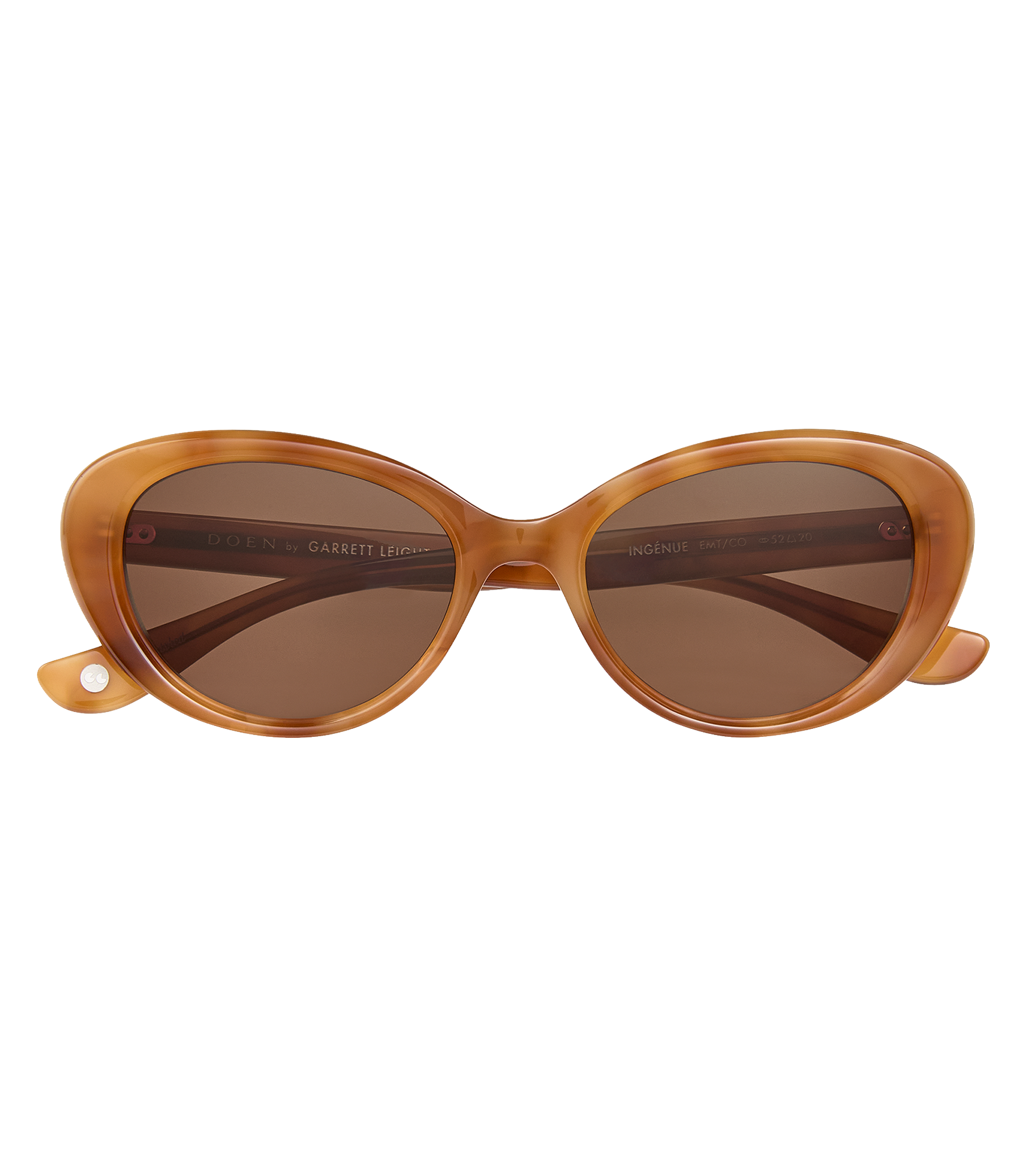 DÔEN BY GARRETT LEIGHT INGÉNUE SUNGLASSES -- EMBER TORTOISE