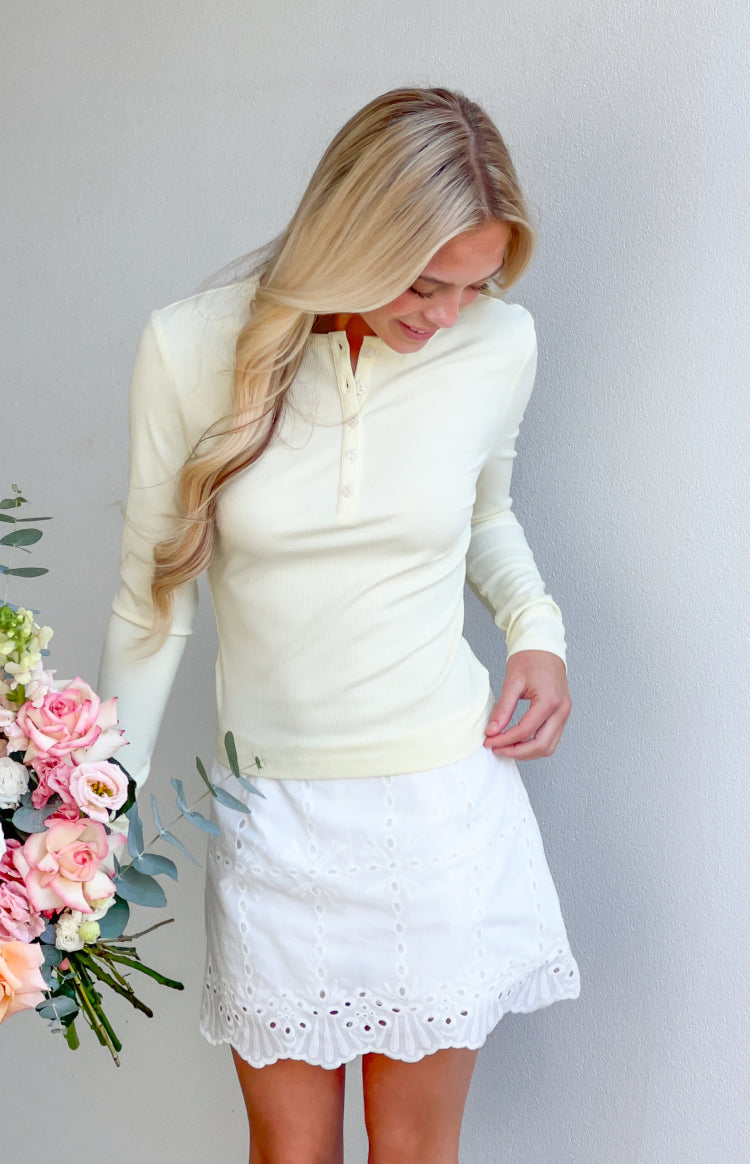Isabelle Yellow Long Sleeve Top