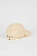 Ivory straw weave baseball hat