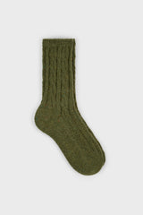 Khaki rainbow fleck thick socks