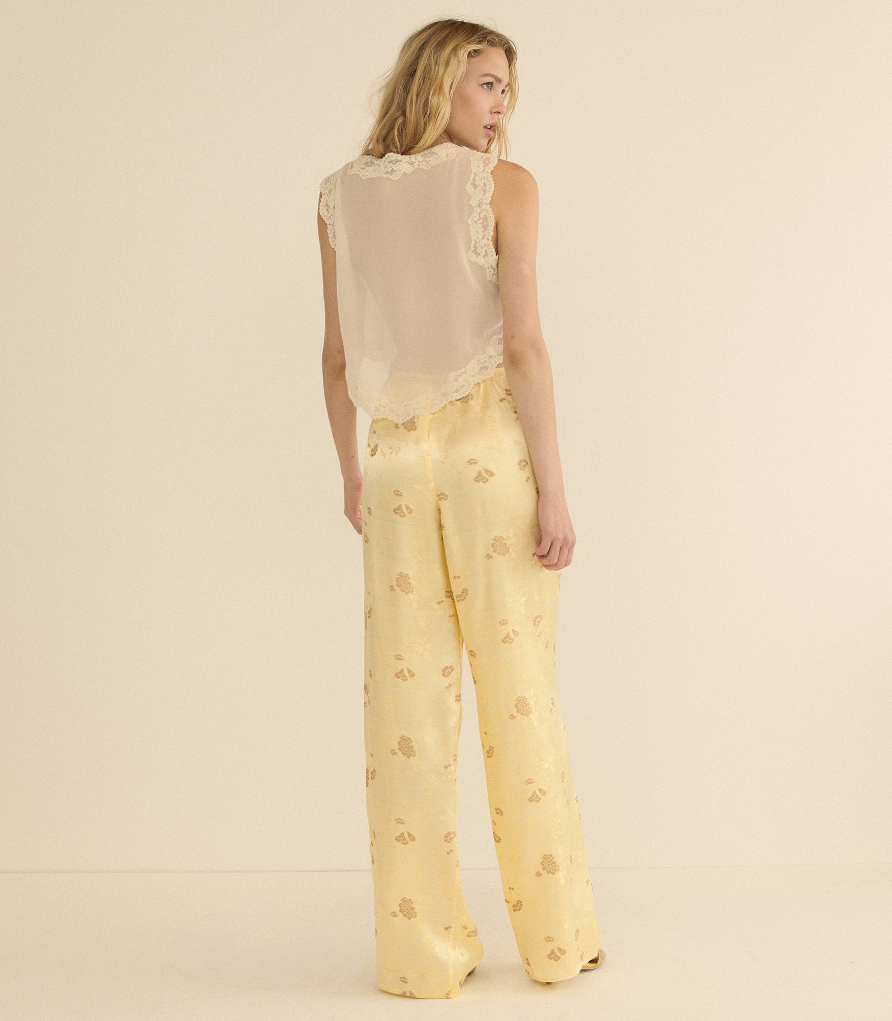 LAVONA PANT -- CITRONE TAPPEZZERIA JACQUARD