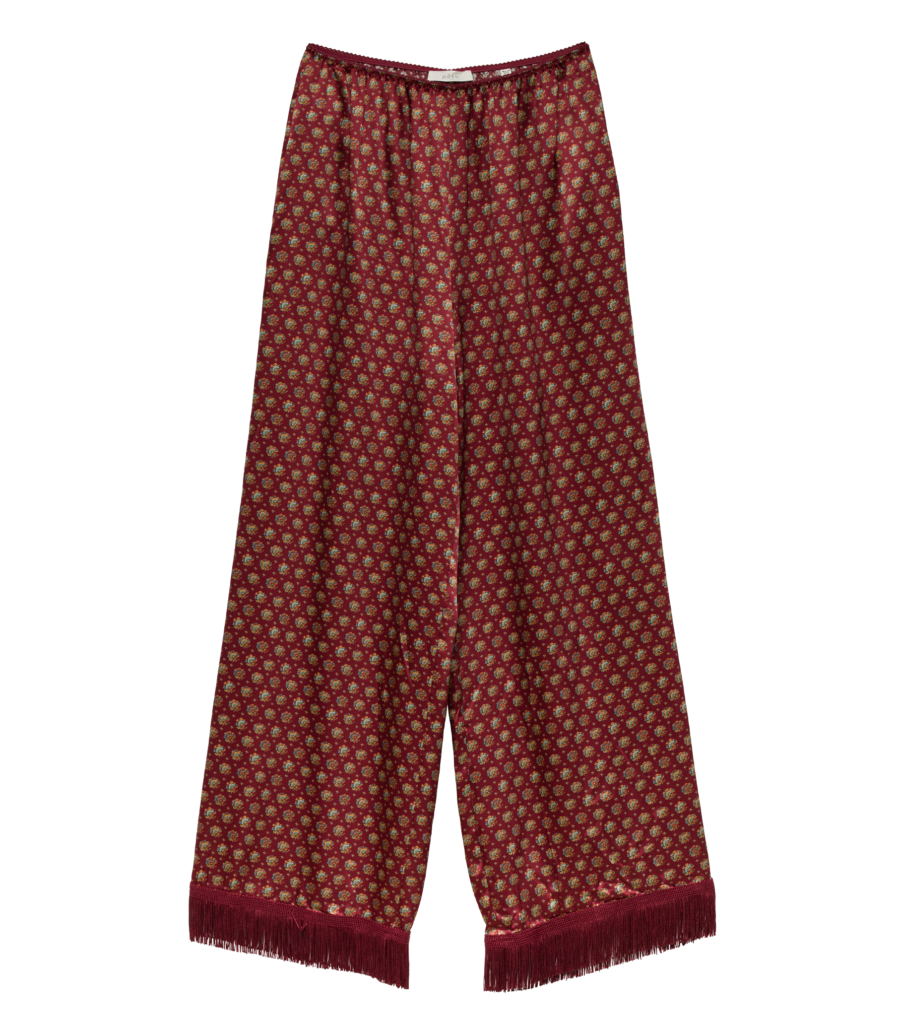 LAVON FRINGE PANT -- SAN SEBASTIAN FOULARD