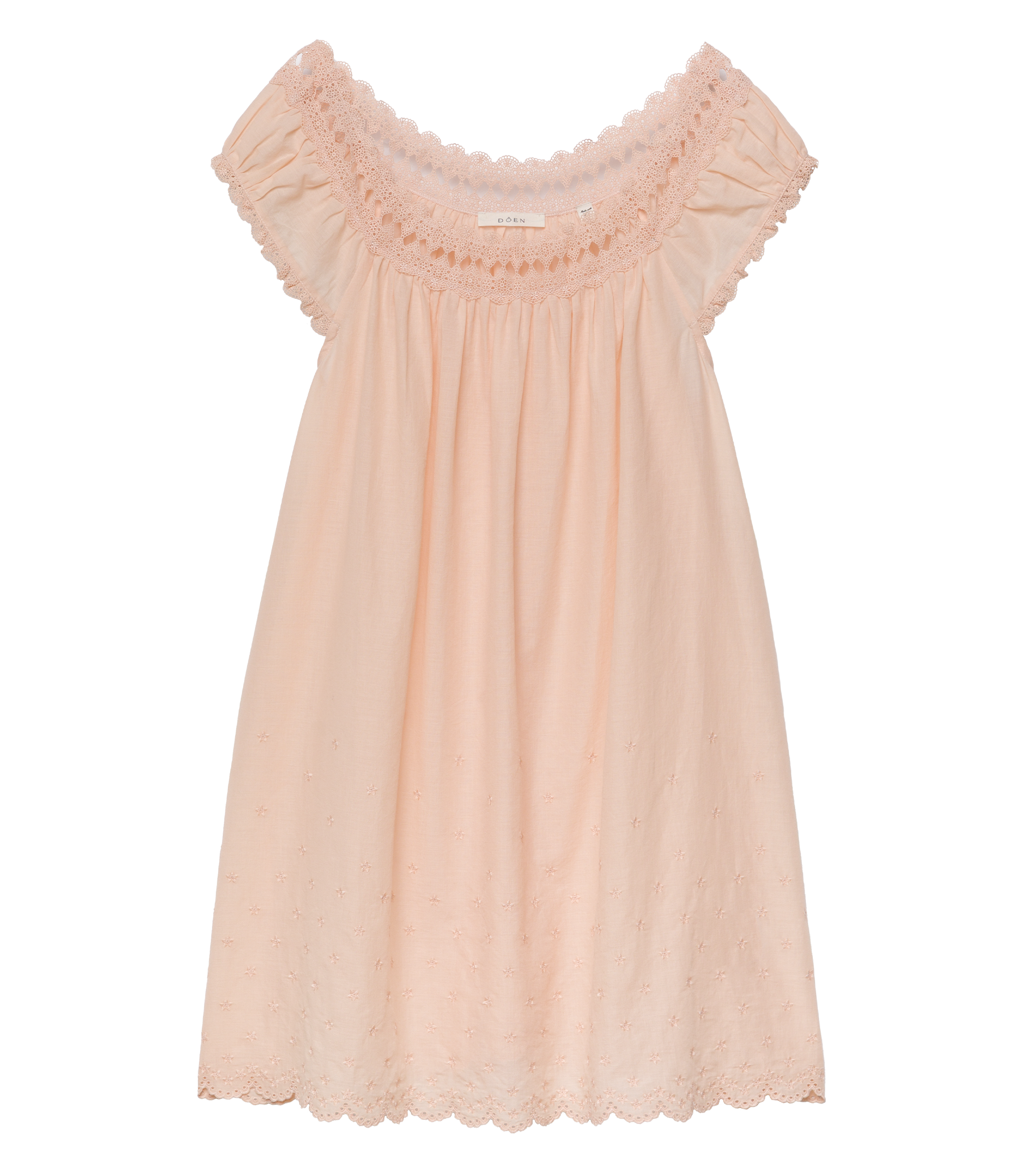 LELIA NIGHTGOWN -- PEACH SORBET