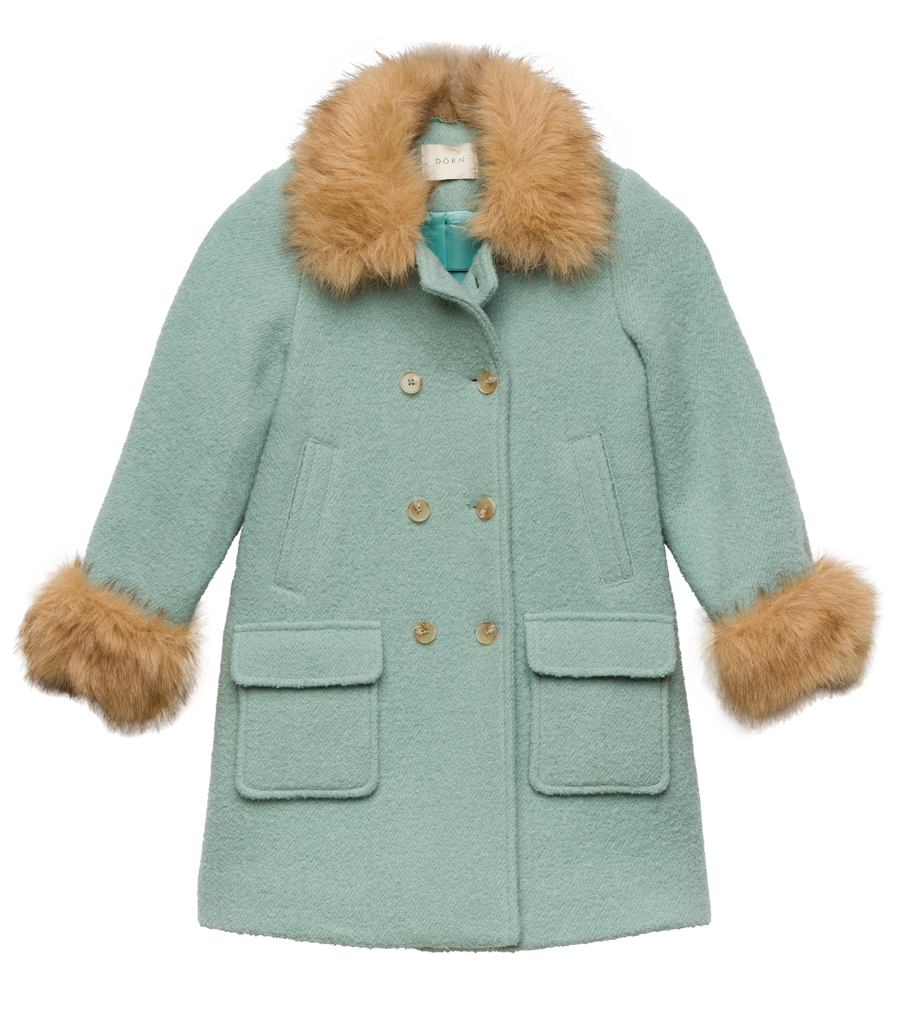 LITTLE DENEUVE COAT -- BRIGHTON FOG