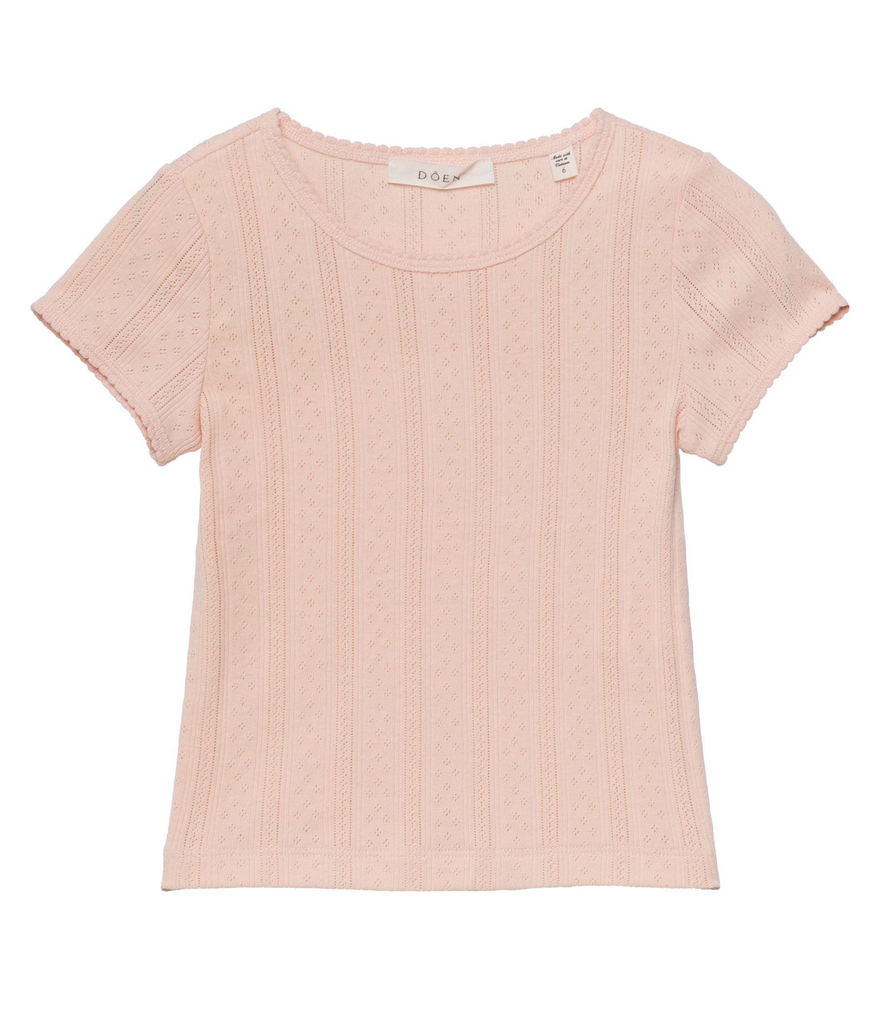 LITTLE VIVI TEE -- PEACH SORBET