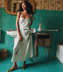 LORRAINE DRESS -- EUCALYPTUS