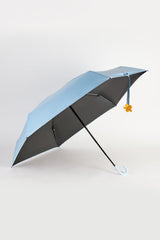 Light blue and yellow flower snap umbrella