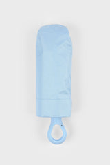 Light blue thick hooked handle umbrella