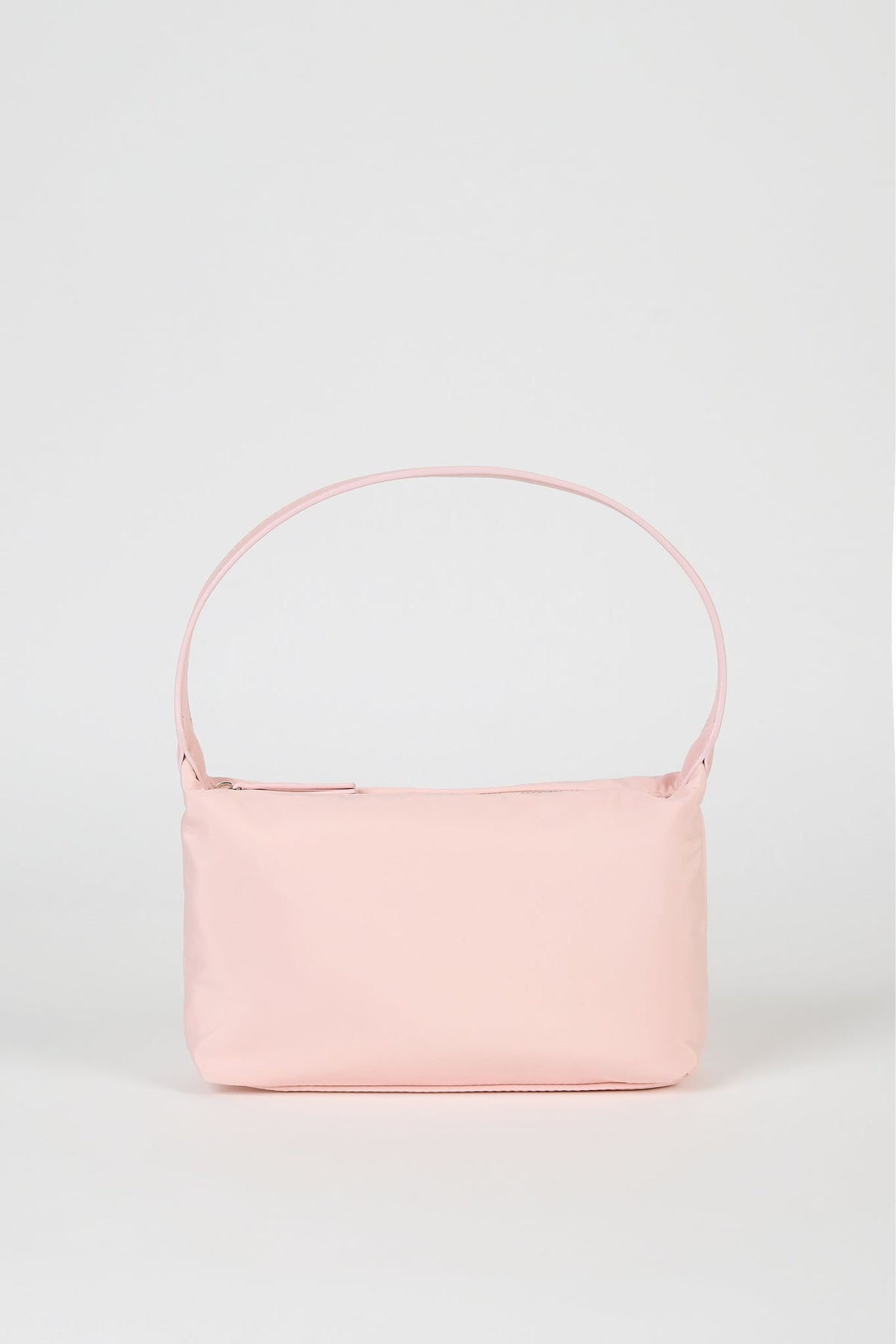 Light pink smooth mini shoulder bag