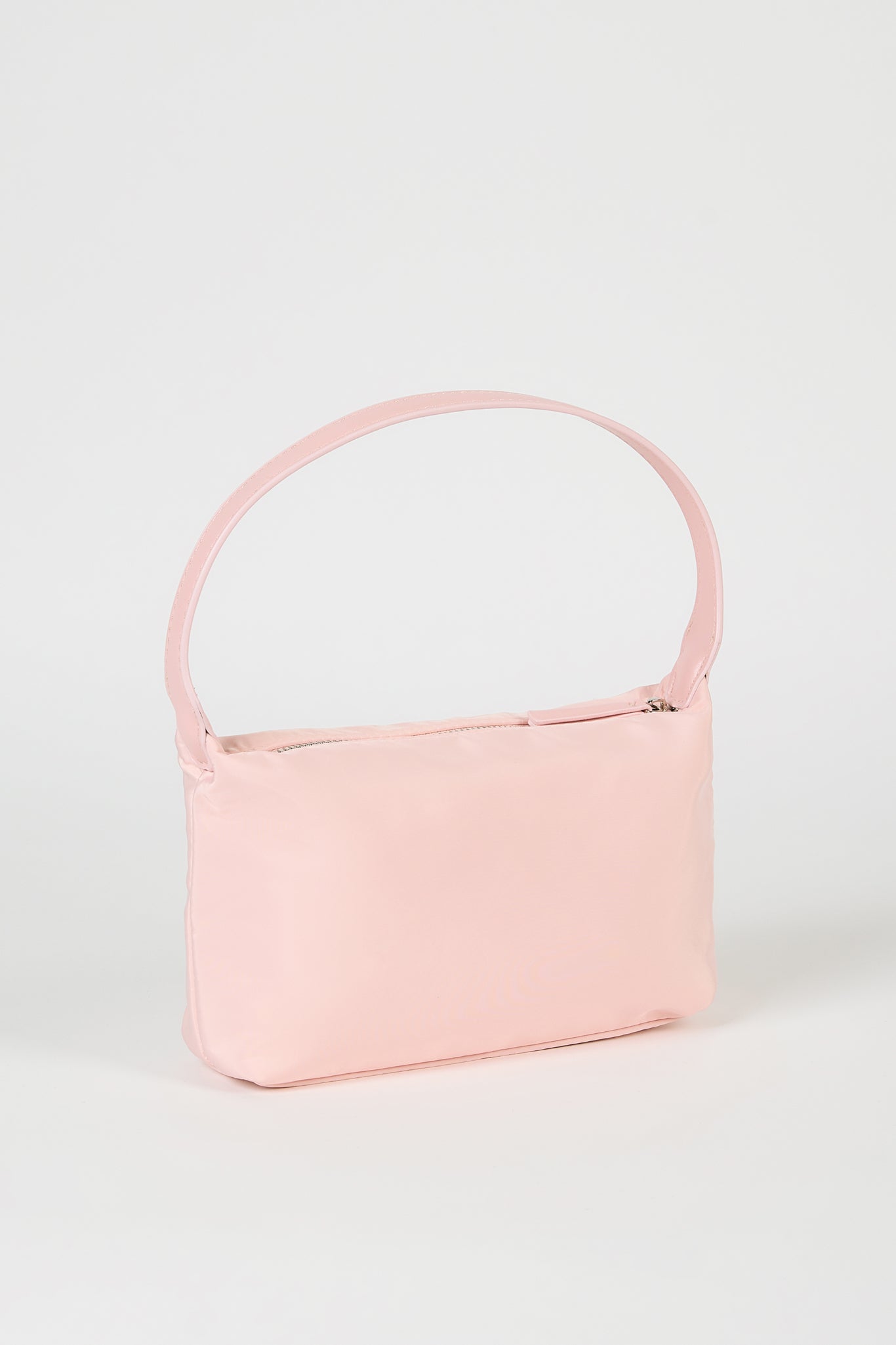 Light pink smooth mini shoulder bag