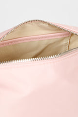 Light pink smooth mini shoulder bag