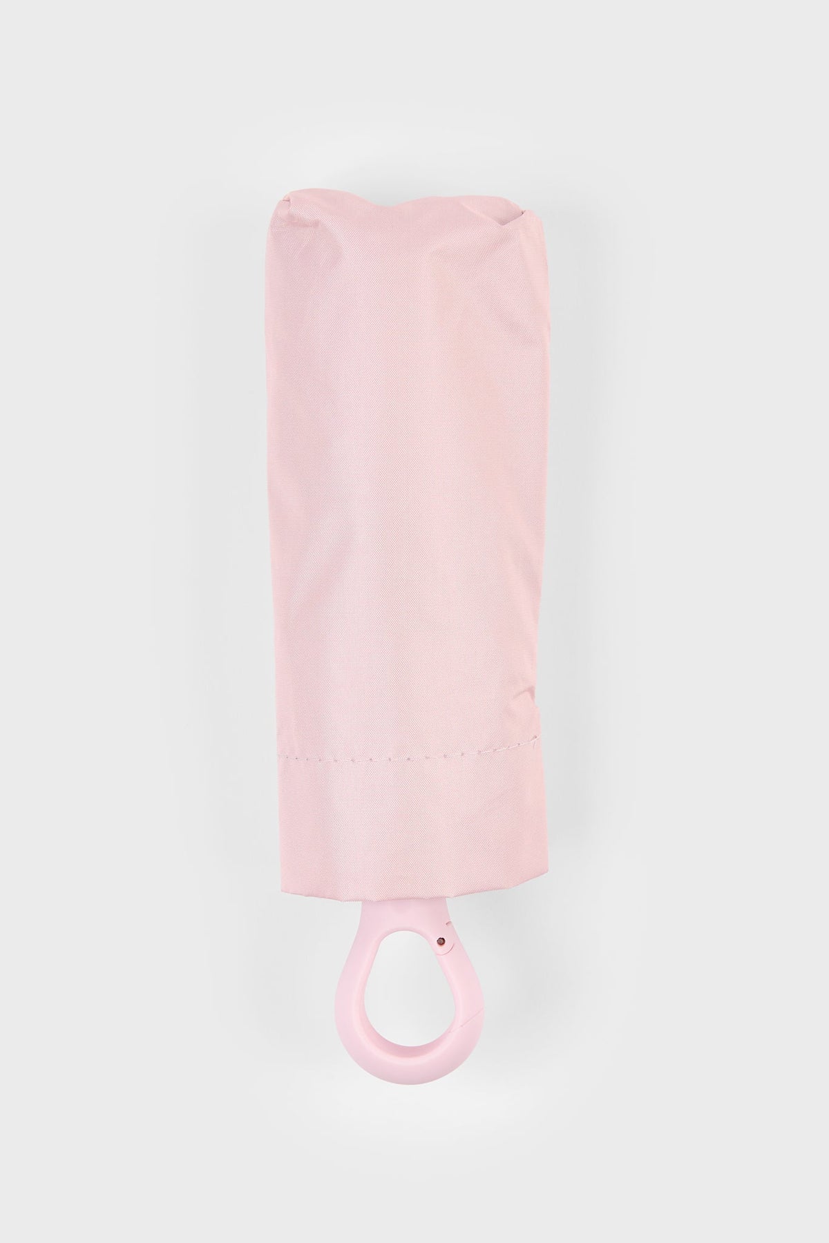 Light pink thick hooked handle umbrella