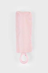 Light pink thick hooked handle umbrella