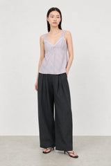Lilac semi sheer bralette tank
