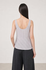 Lilac semi sheer bralette tank