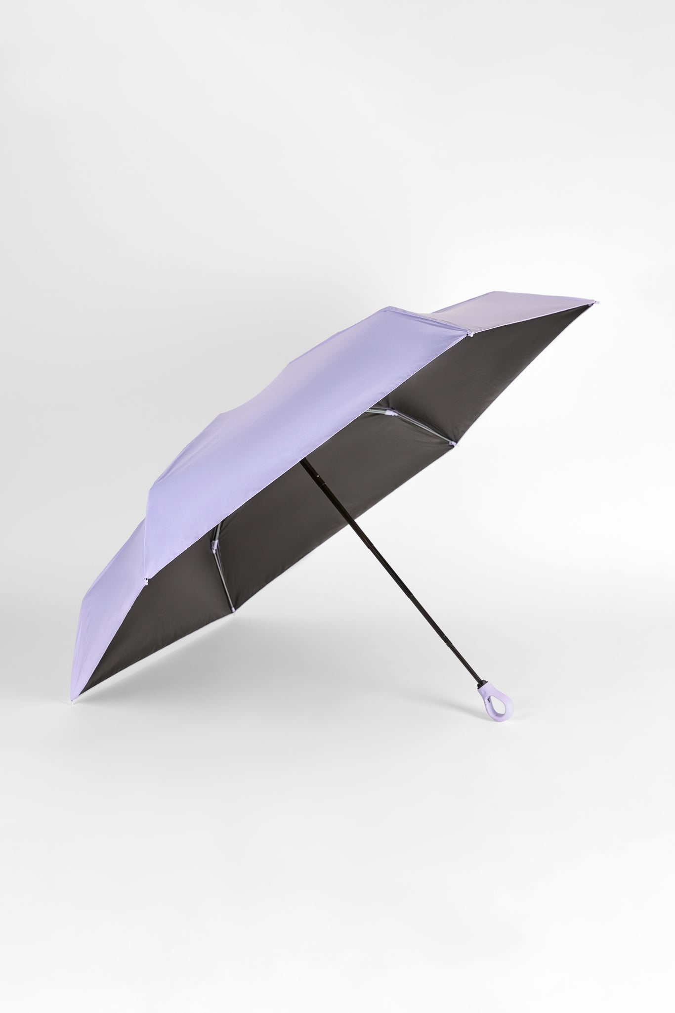 Lilac thick hooked handle umbrella