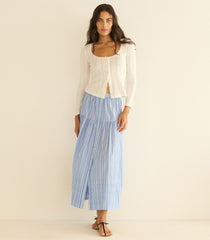 MARCELINE SKIRT -- SALERNO STRIPE