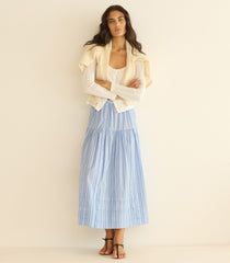 MARCELINE SKIRT -- SALERNO STRIPE