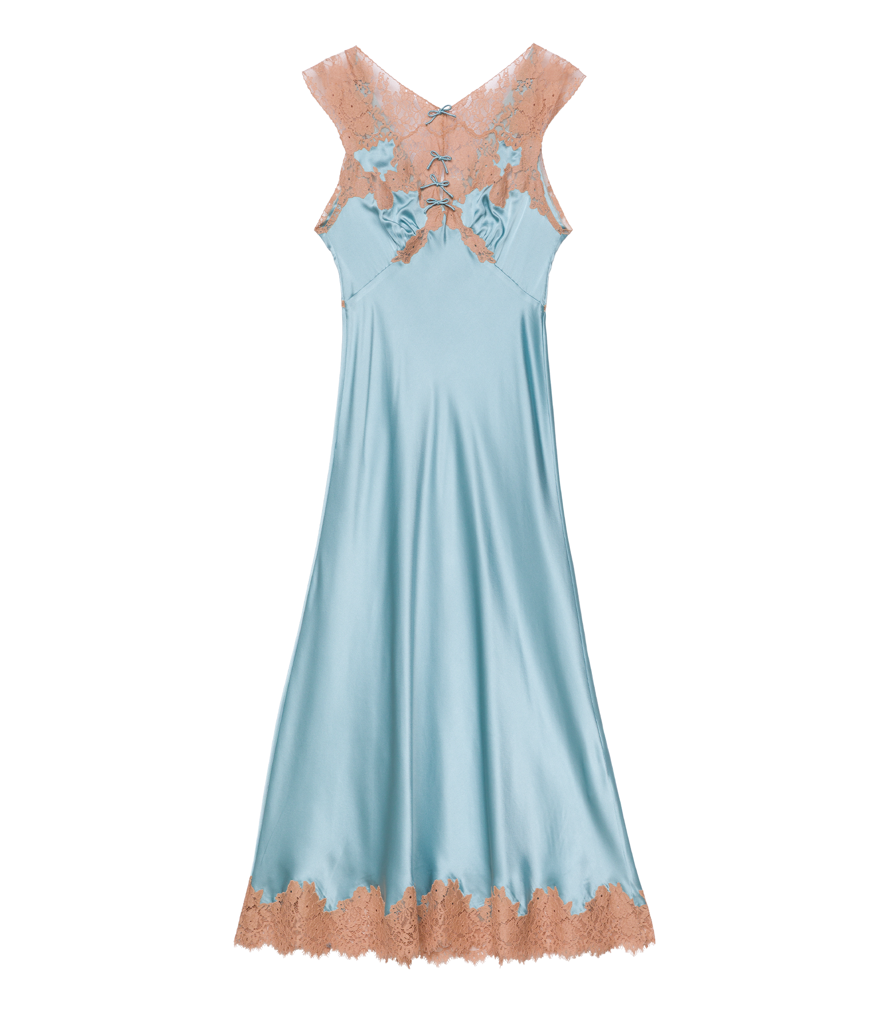 MARCELLE DRESS -- DEEP AQUAMARINE