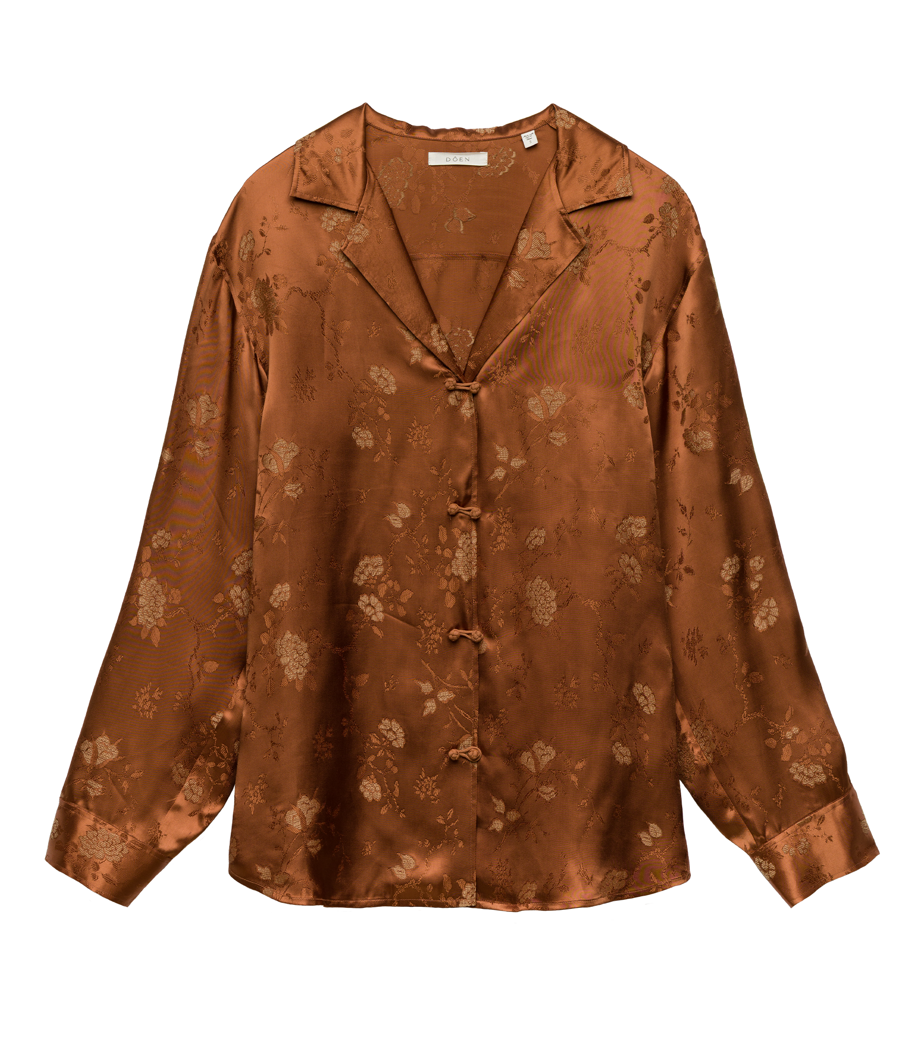 MAURISE TOP -- SPICED PECAN TAPPEZZERIA JACQUARD