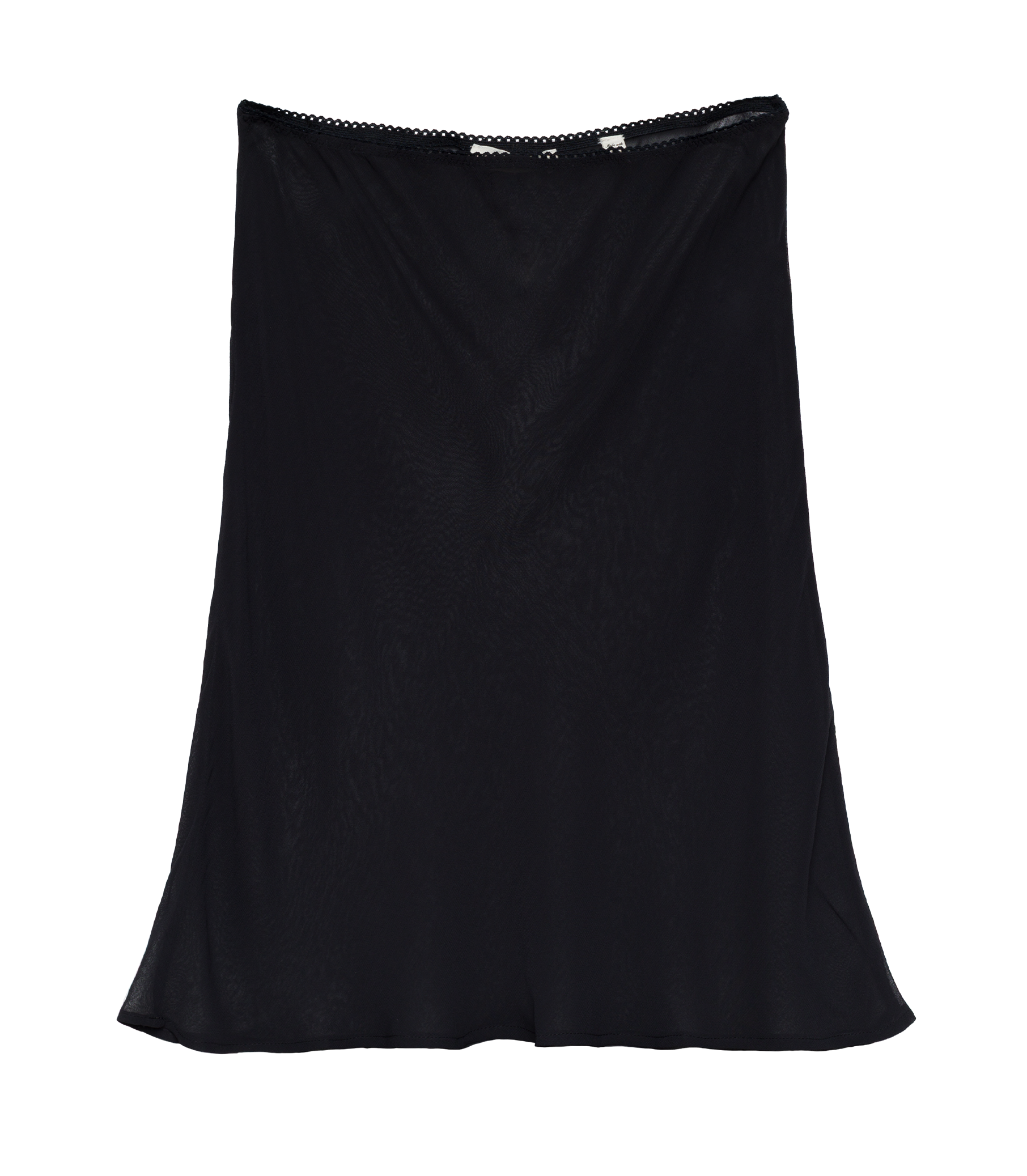 MINI SKIRT SLIP -- BLACK