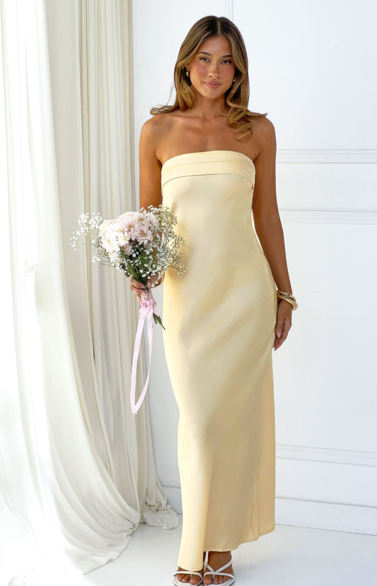 Maiah Yellow Maxi Dress